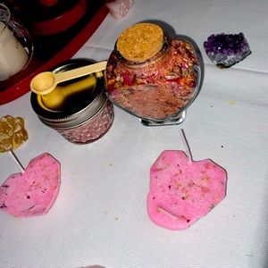 Love bath set  made with flowers and herbs